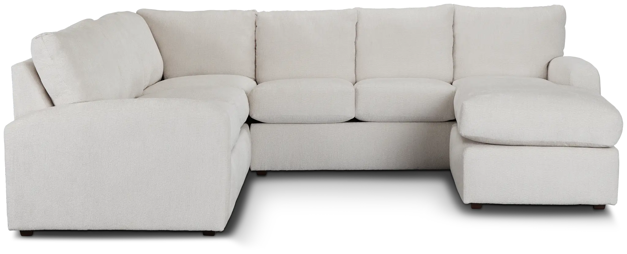 Colby White Micro Right Chaise Sectional Colby White Micro Right Chaise Sectional
