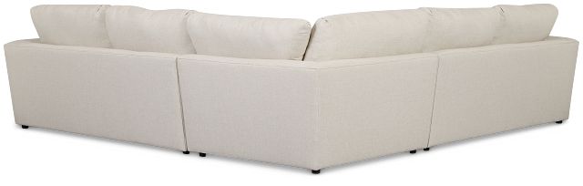 Brantley Light Beige Fabric Small Two-arm Sectional