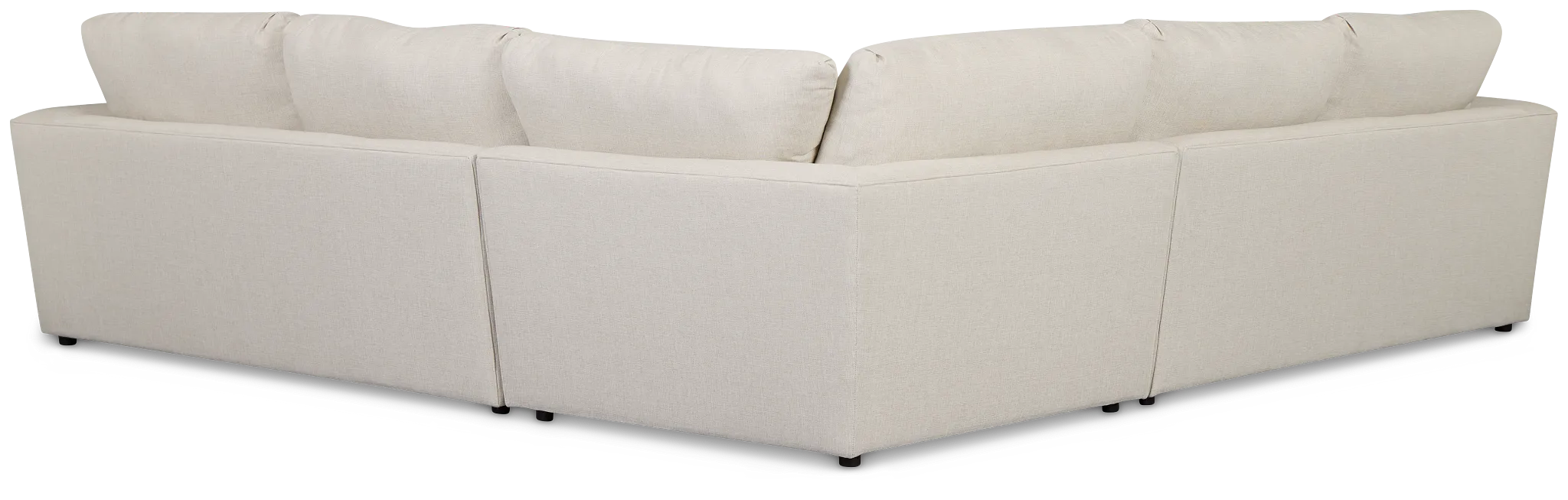 Brantley Light Beige Fabric Small Two-arm Sectional