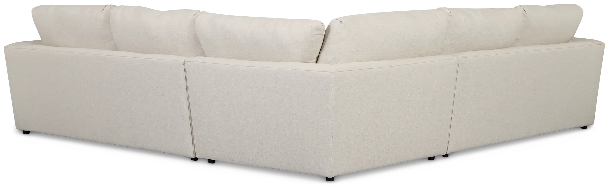 Brantley Light Beige Fabric Small Two-arm Sectional Brantley Light Beige Fabric Small Two-arm Sectional