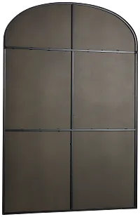 Hudson Black Floor Mirror