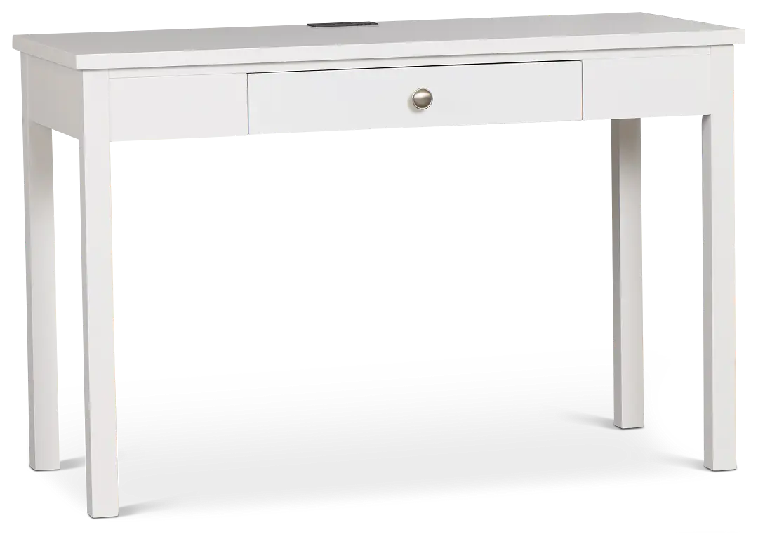 Charleston White 1-drawer Desk Charleston White 1-drawer Desk