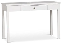 Charleston White 1-drawer Desk