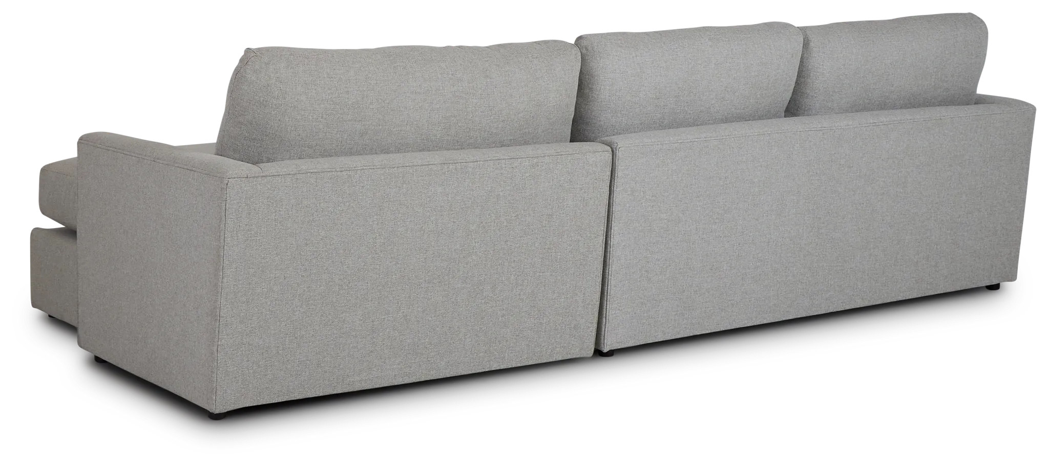 Noah Khaki Fabric Small Right Chaise Sectional