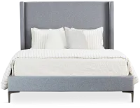 Kent Gray Uph Panel Bed