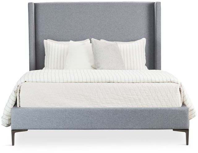 Kent Gray Uph Panel Bed