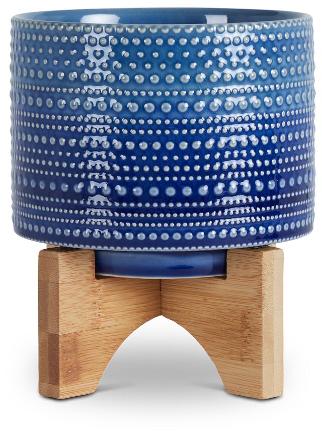 Jessica Blue Small Planter