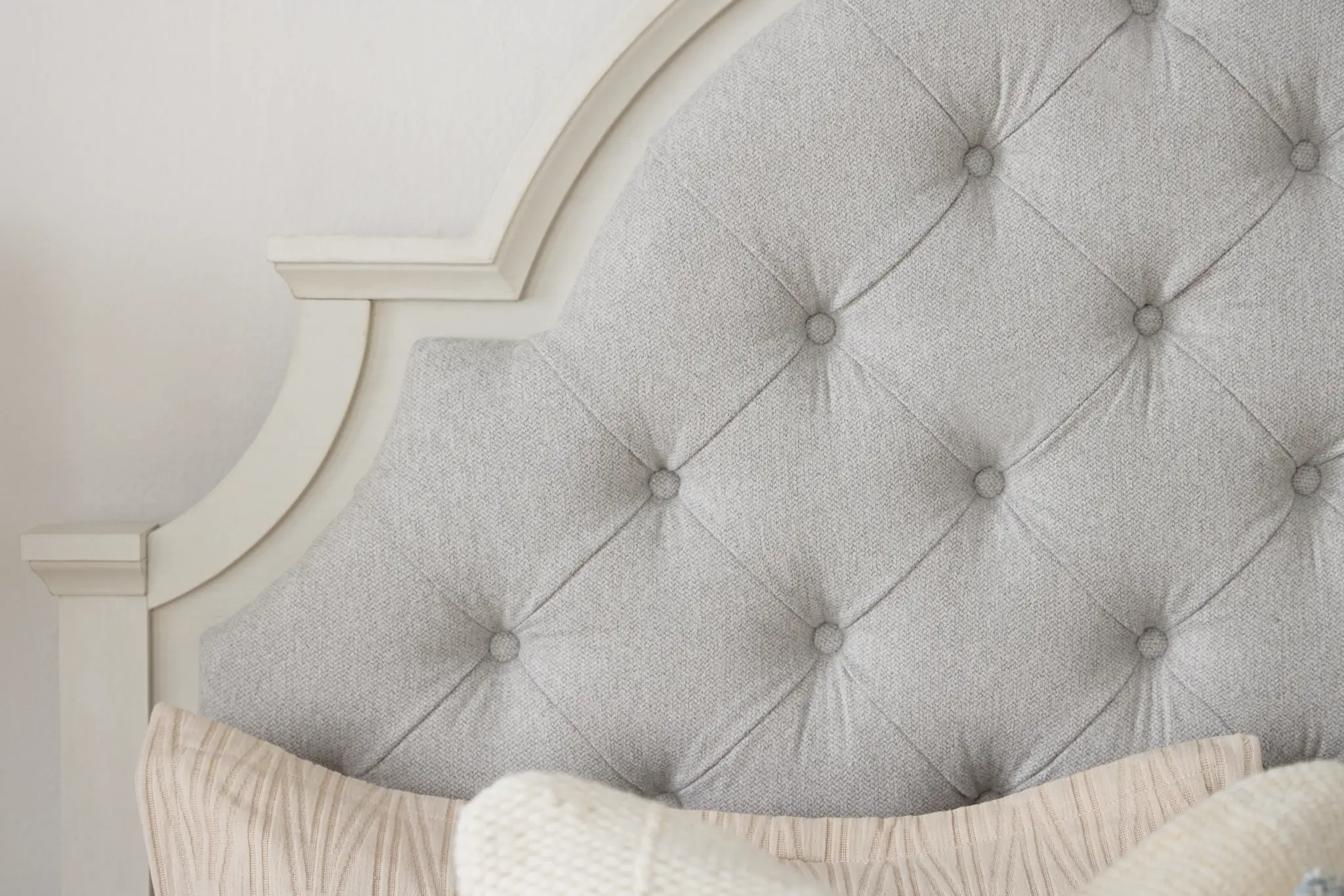 Charlotte White Uph Panel Bed Charlotte White Uph Panel Bed