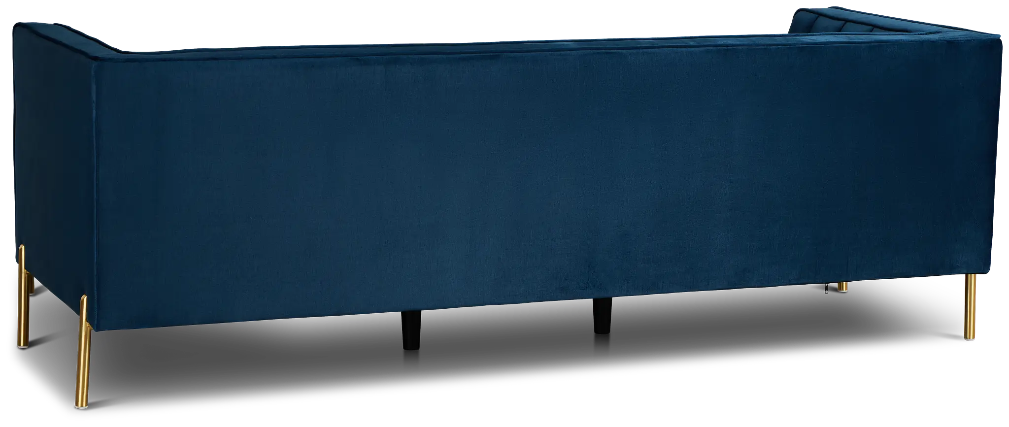 Bella Dark Blue Velvet Right Chaise Sectional Bella Dark Blue Velvet Right Chaise Sectional
