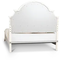 Charlotte White Uph Panel Bed