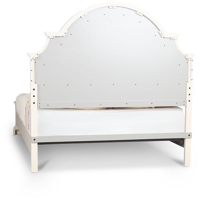 Charlotte White Uph Panel Bed