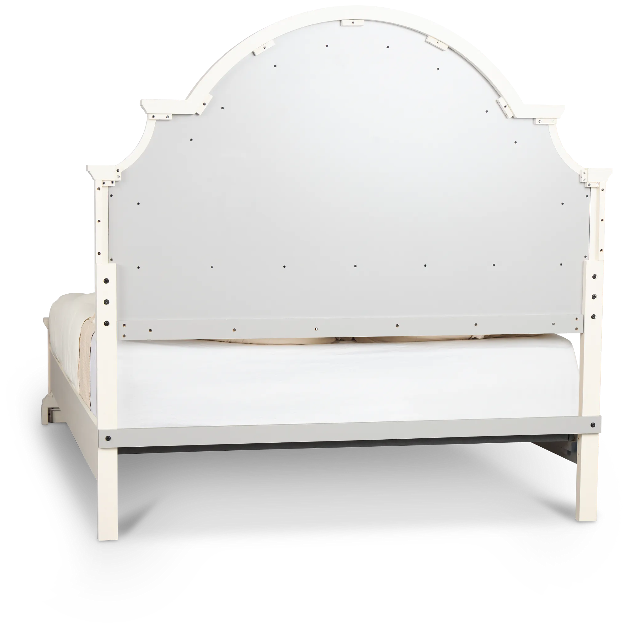 Charlotte White Uph Panel Bed