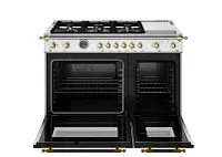 Bertazzoni Heritage Series Stainless Steel 48" Dual Fuel Range