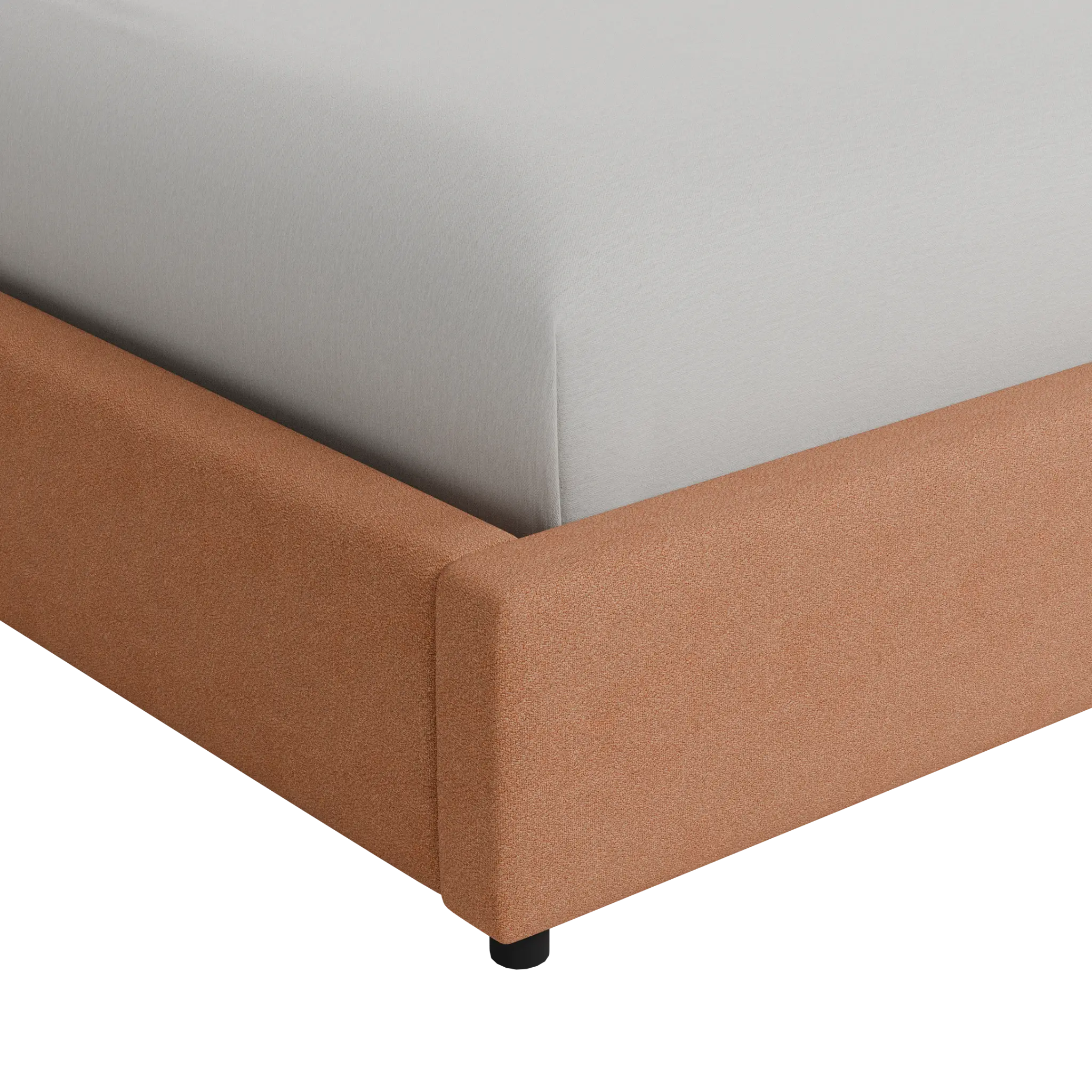 Grayton Sutton Orange 44" Upholstered Platform Bed Grayton Sutton Orange 44" Upholstered Platform Bed