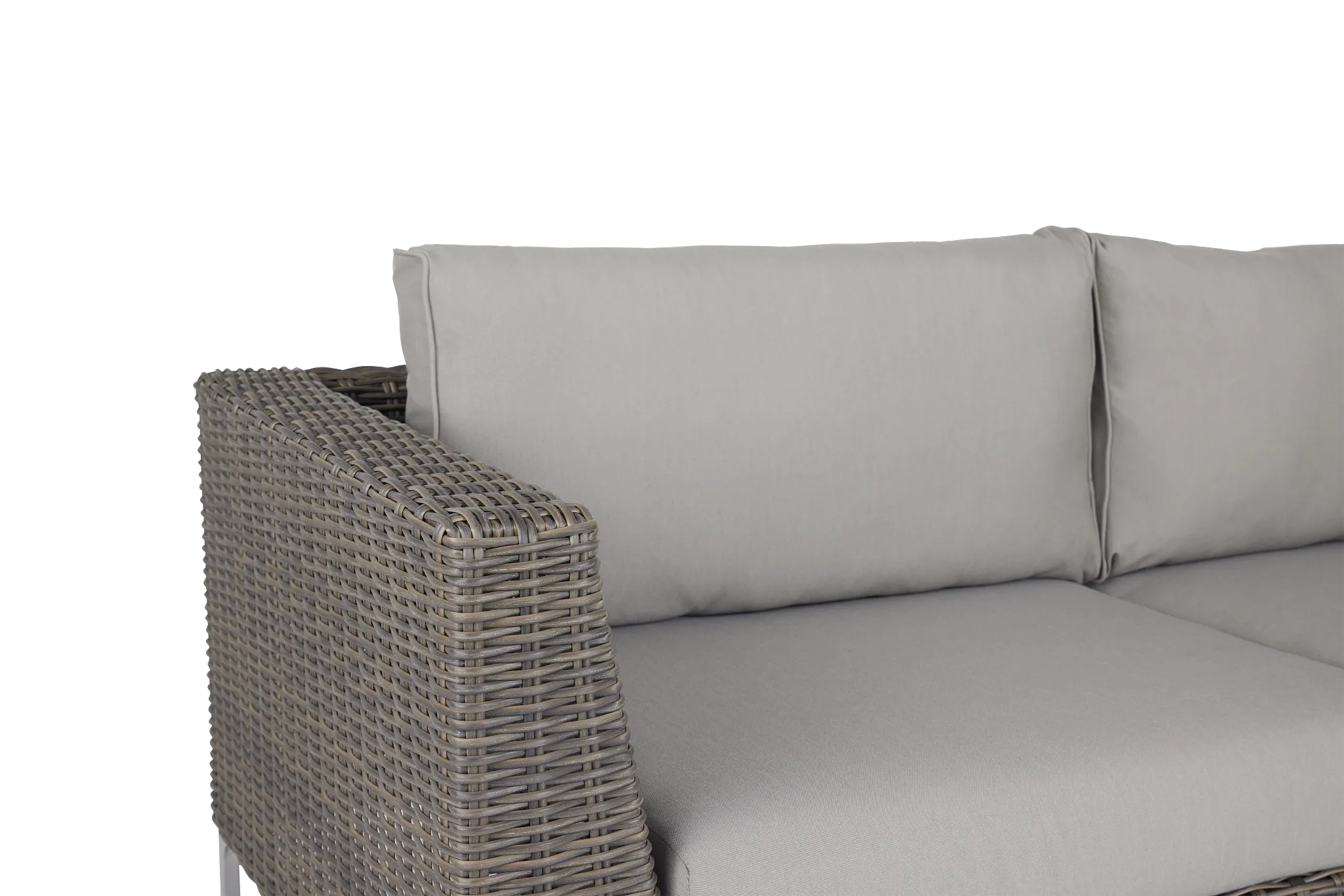 Tulum Gray Woven Sofa W/ 2 Cushions