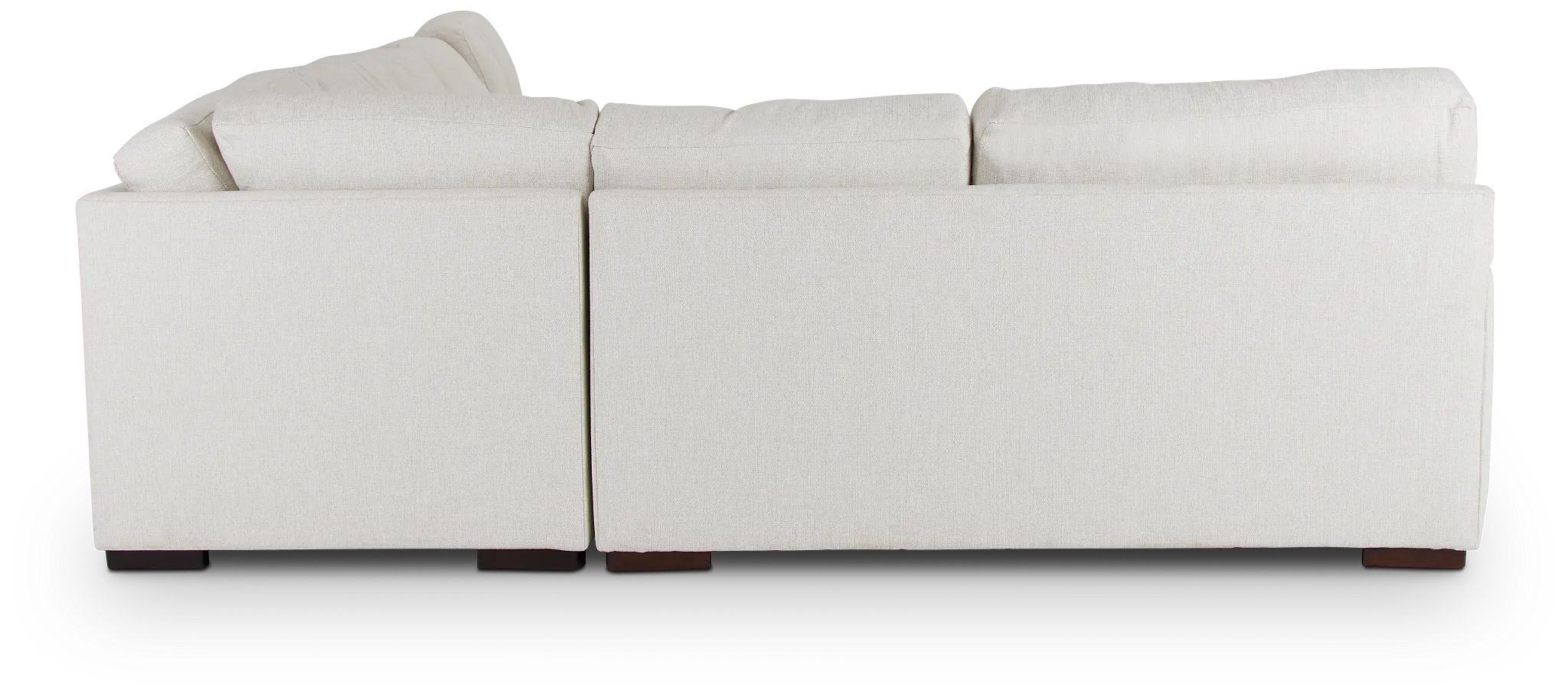 Veronica White Down Large Right Chaise Sectional