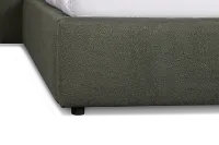 Grayton Sutton Green 44" Upholstered Platform Bed