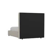 Grayton Suave Beige 54" Upholstered Platform Bed