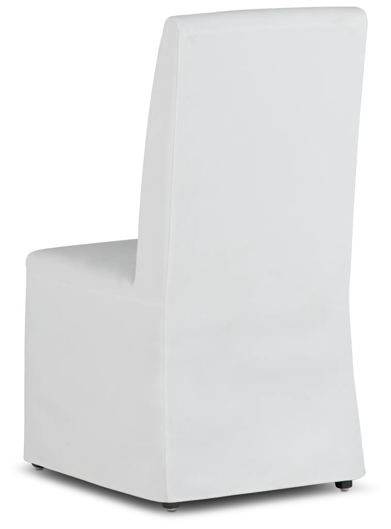 Destination White Long Slipcover Chair With Medium-tone Leg Destination White Long Slipcover Chair With Medium-tone Leg