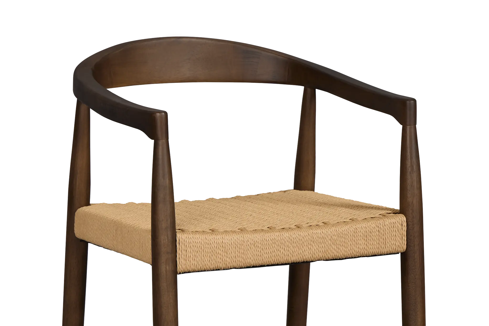Santorini Dark Tone Curved Woven Side Chair Santorini Dark Tone Curved Woven Side Chair
