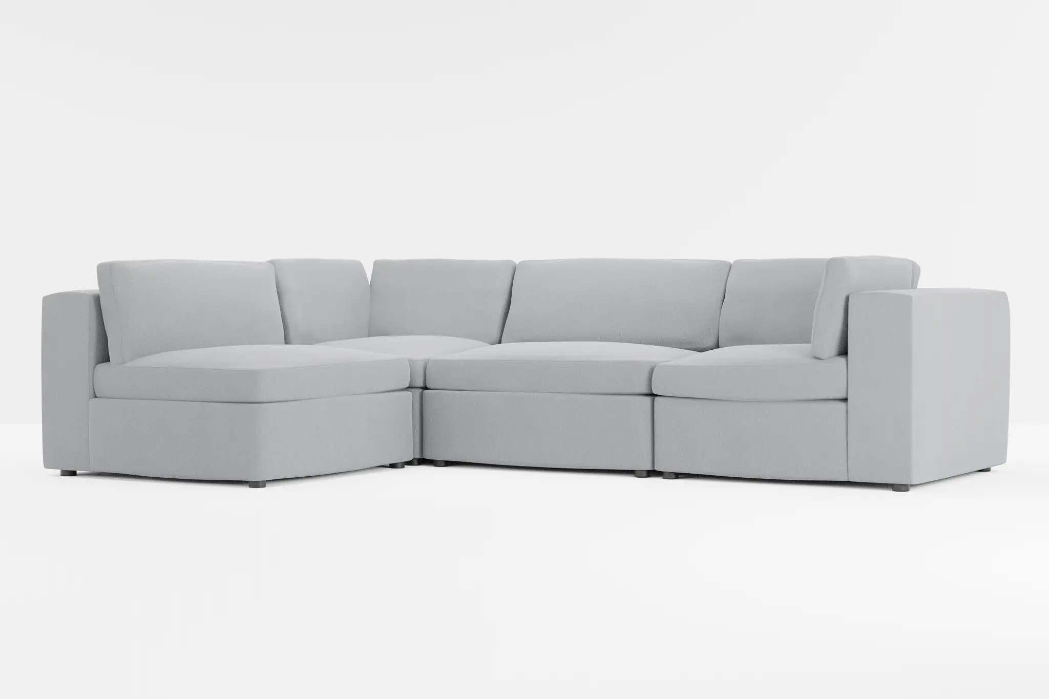 Destin Revenue Gray Fabric 4-piece Modular Sectional Destin Revenue Gray Fabric 4-piece Modular Sectional