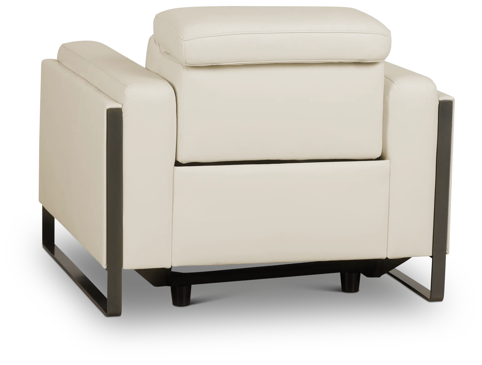 Atlas White Lthr/vinyl Power Recliner
