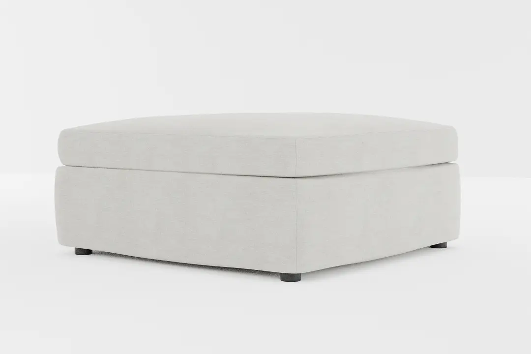 Destin Maguire Ivory Fabric Cocktail Ottoman Destin Maguire Ivory Fabric Cocktail Ottoman