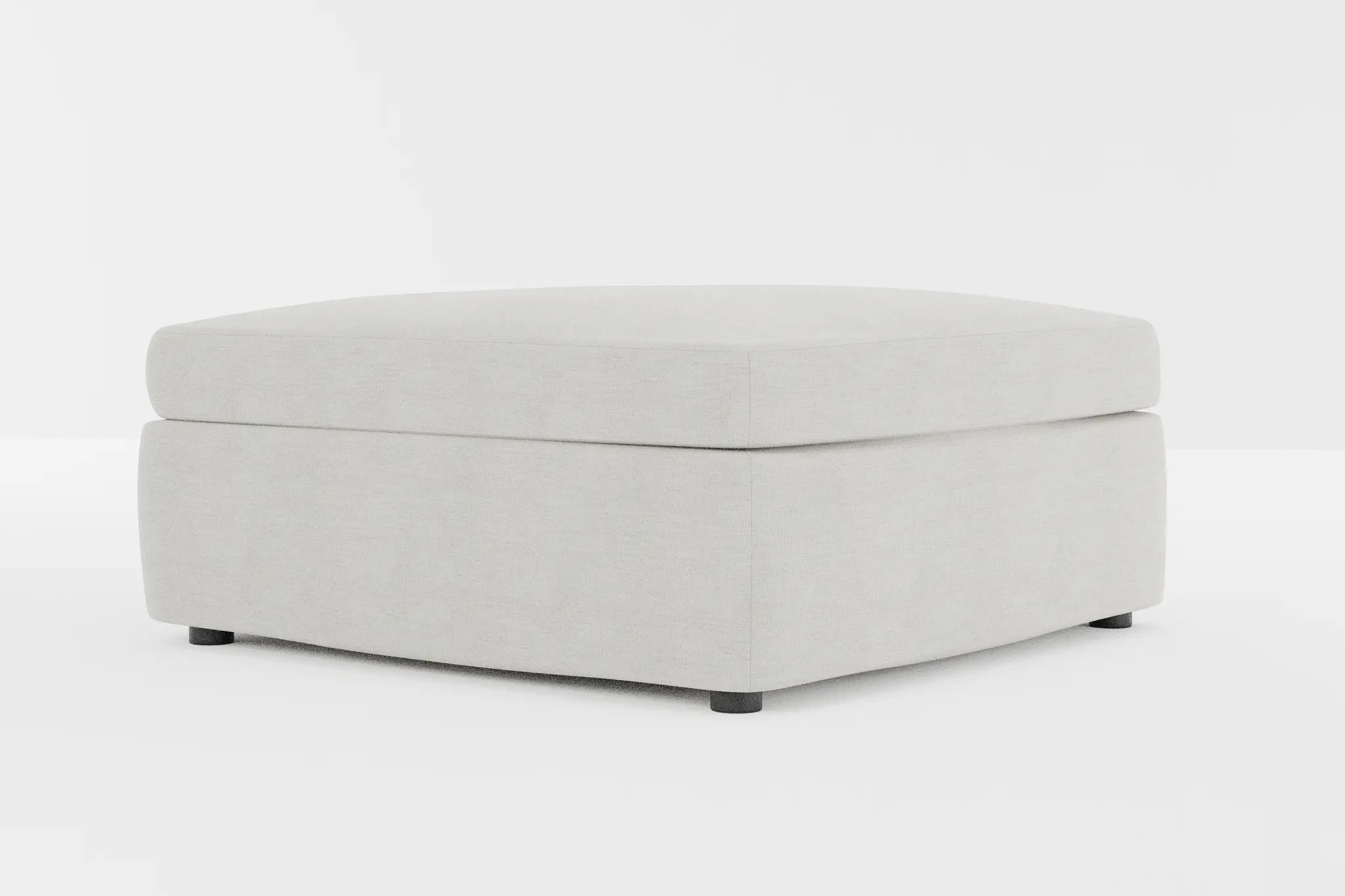 Destin Maguire Ivory Fabric Cocktail Ottoman Destin Maguire Ivory Fabric Cocktail Ottoman