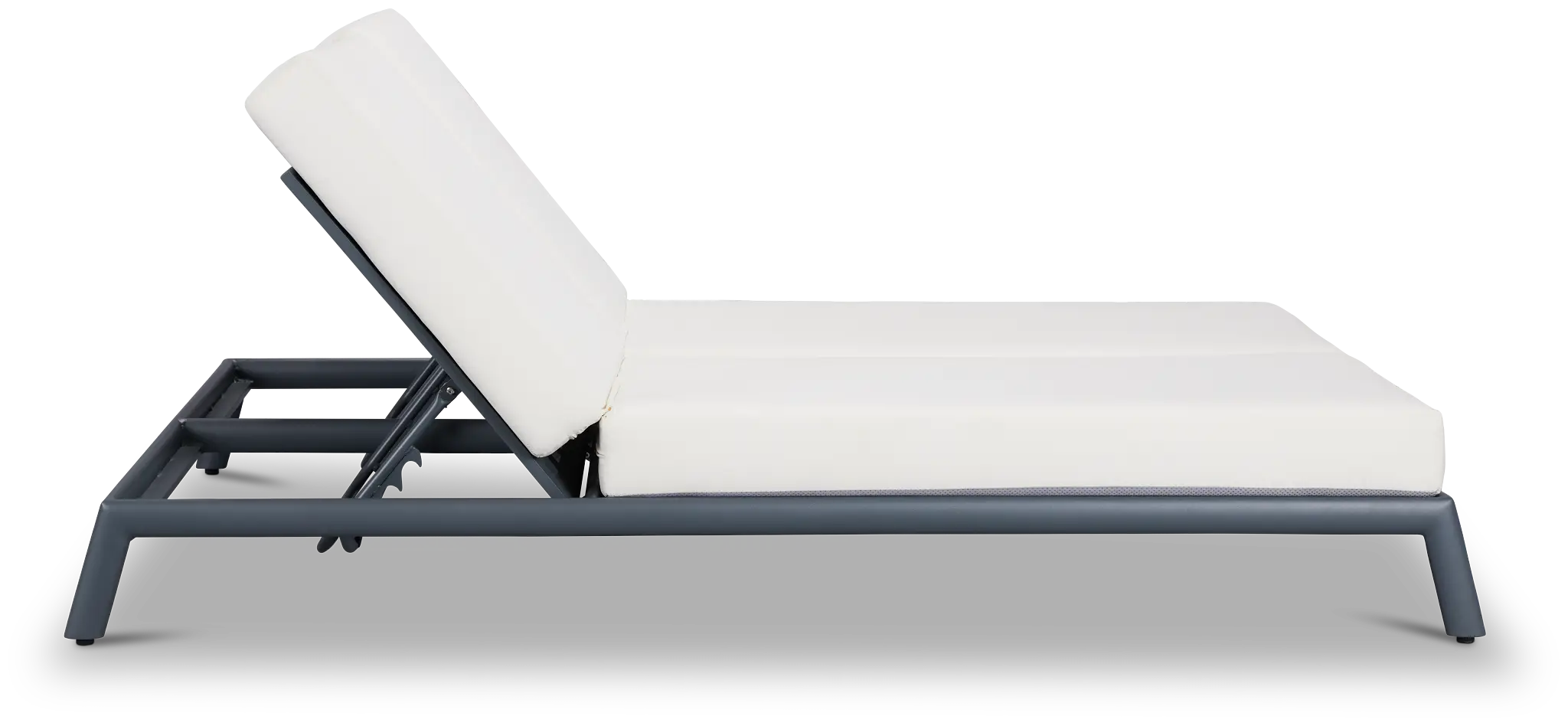 Tortuga Gray White Double Cushion Chaise Tortuga Gray White Double Cushion Chaise