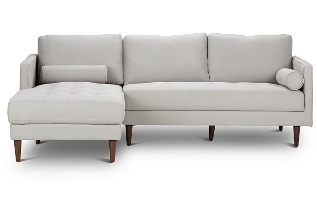 Rue Light Beige Fabric Left Chaise Sectional