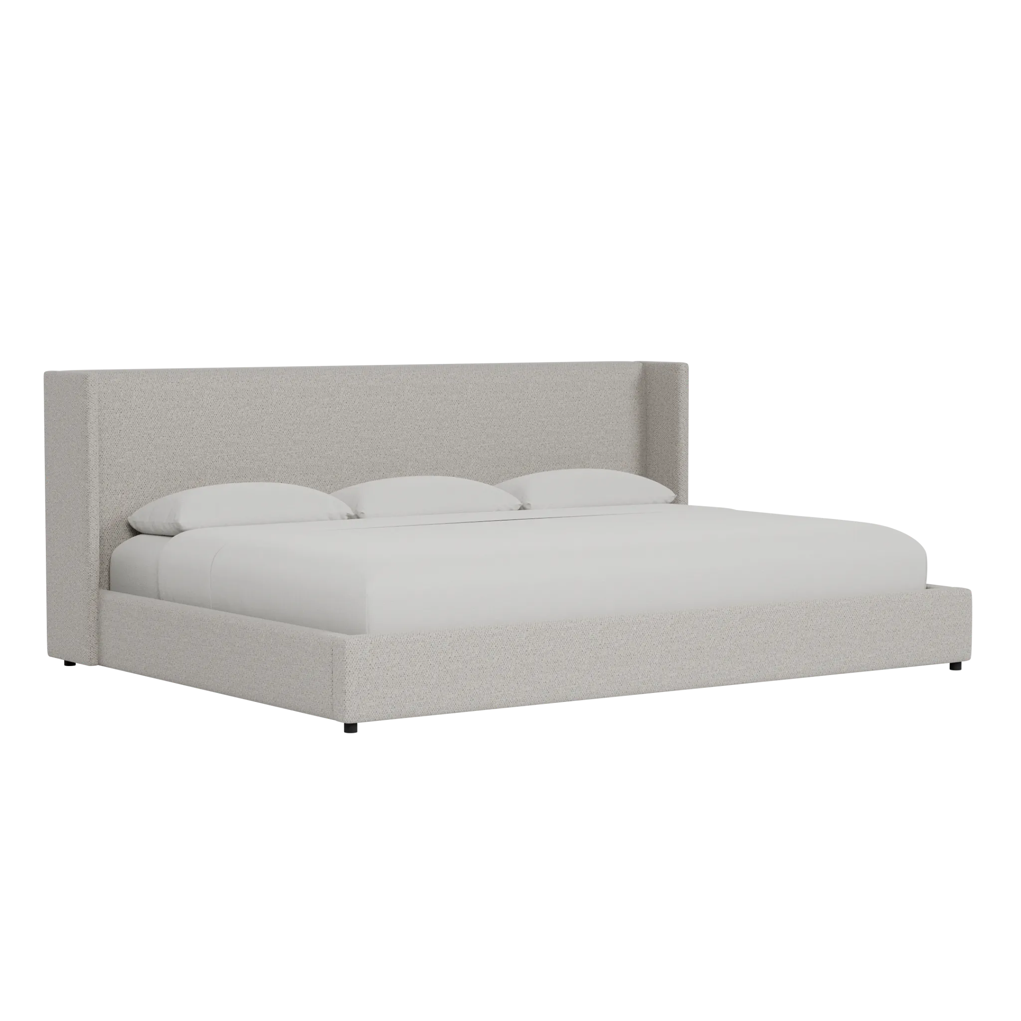 Captiva Gellar Gray 48" Upholstered Shelter Bed