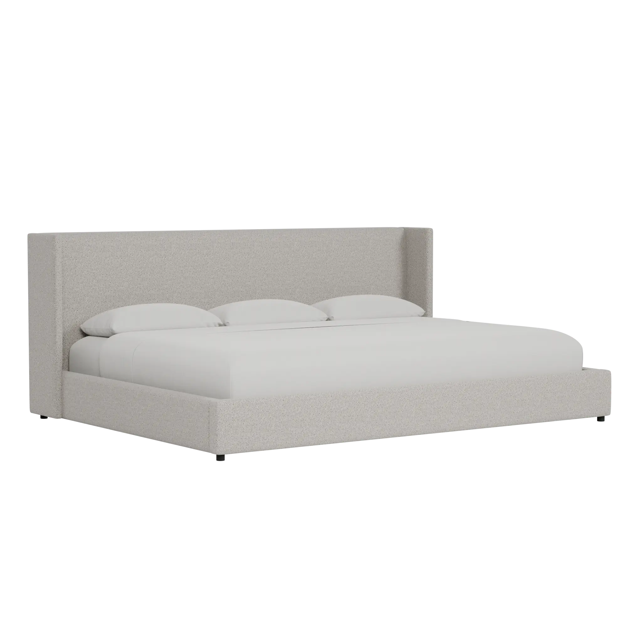 Captiva Gellar Gray 48" Upholstered Shelter Bed Captiva Gellar Gray 48" Upholstered Shelter Bed
