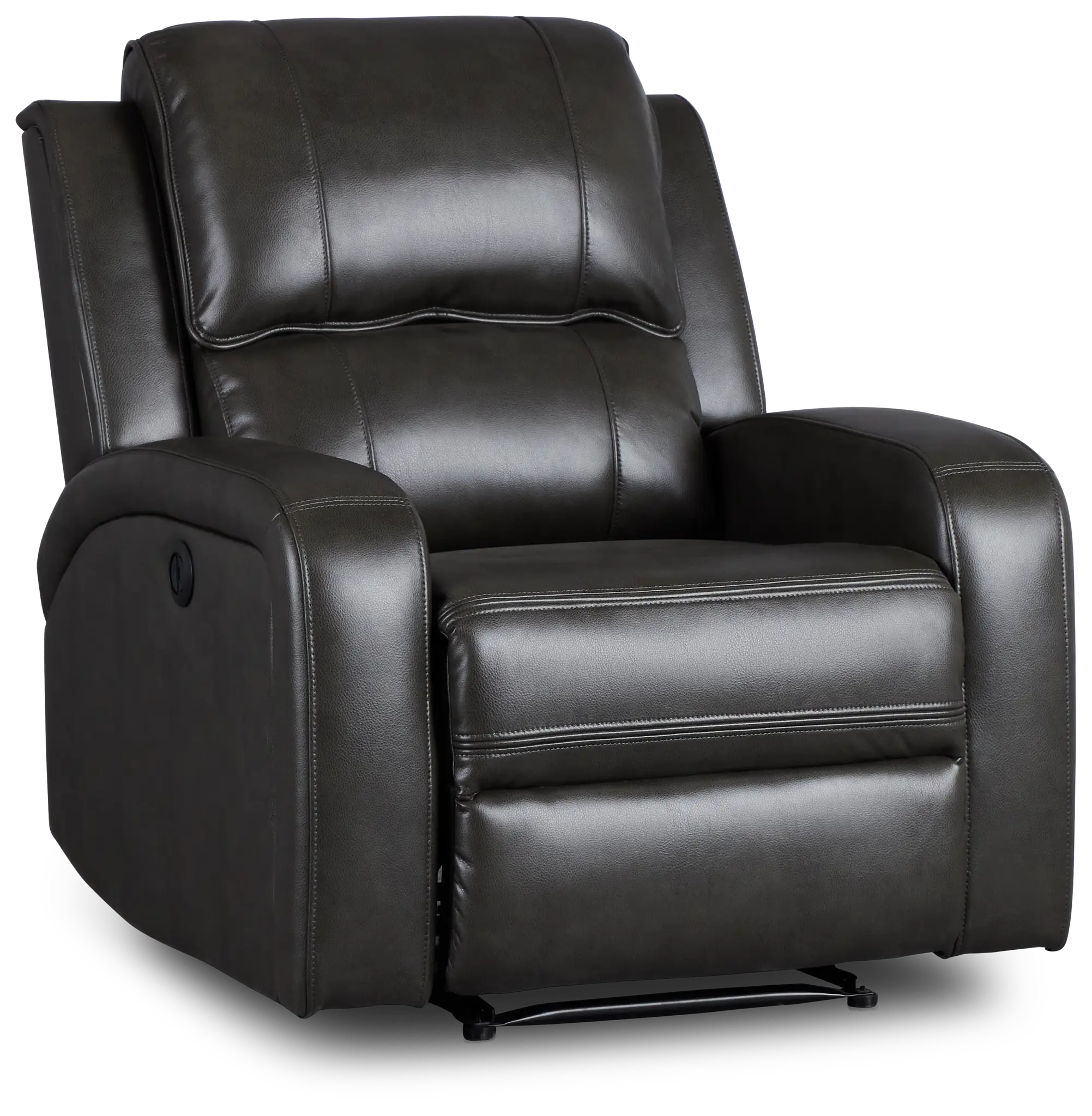 Arden Dark Gray Micro Power Recliner Arden Dark Gray Micro Power Recliner