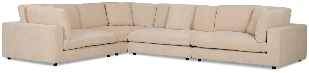 Lounge Light Beige Fabric 2-arm Right Facing Sectional Lounge Light Beige Fabric 2-arm Right Facing Sectional
