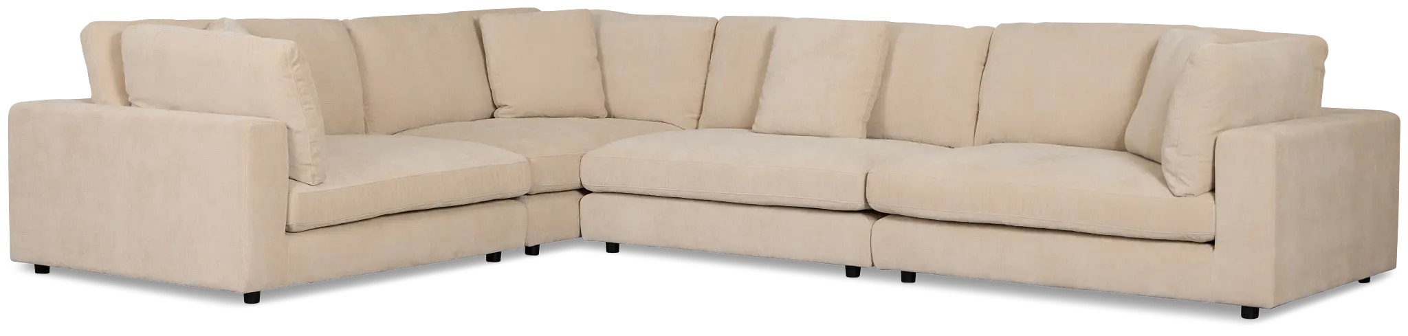 Lounge Light Beige Fabric 2-arm Right Facing Sectional Lounge Light Beige Fabric 2-arm Right Facing Sectional
