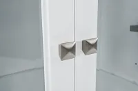 Newport White Large Peninsula Drawer Wall Desk