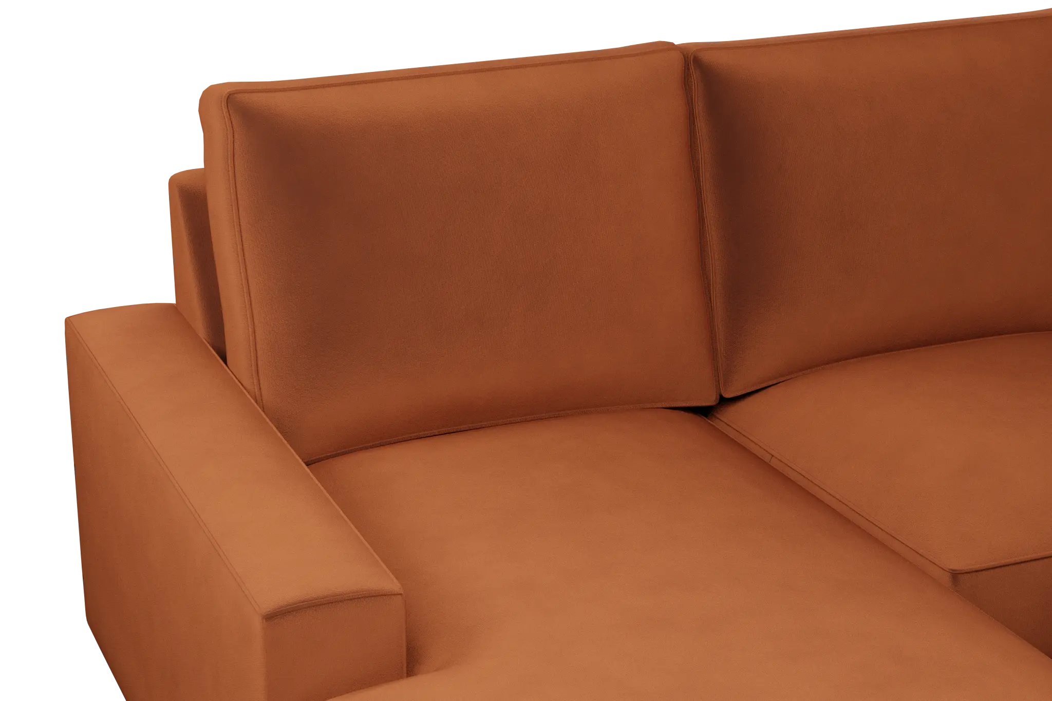 Edgewater Joya Orange Large Left Chaise Sectional Edgewater Joya Orange Large Left Chaise Sectional