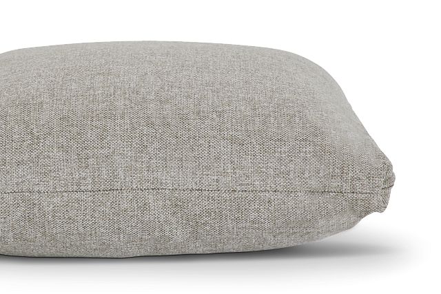 Noah Khaki Fabric Square Accent Pillow