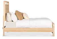Lyndie Light Tone Panel Bed