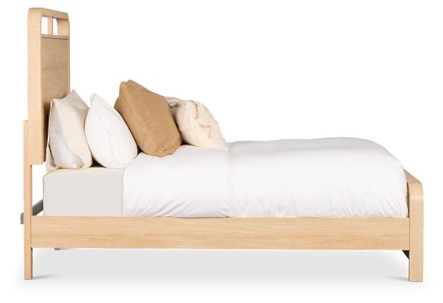 Lyndie Light Tone Panel Bed