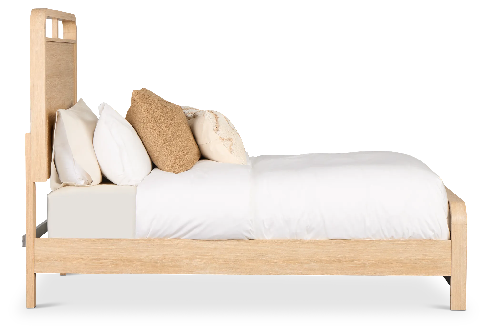 Lyndie Light Tone Panel Bed