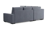 Edgewater Elevation Gray Small Two-arm Sectional