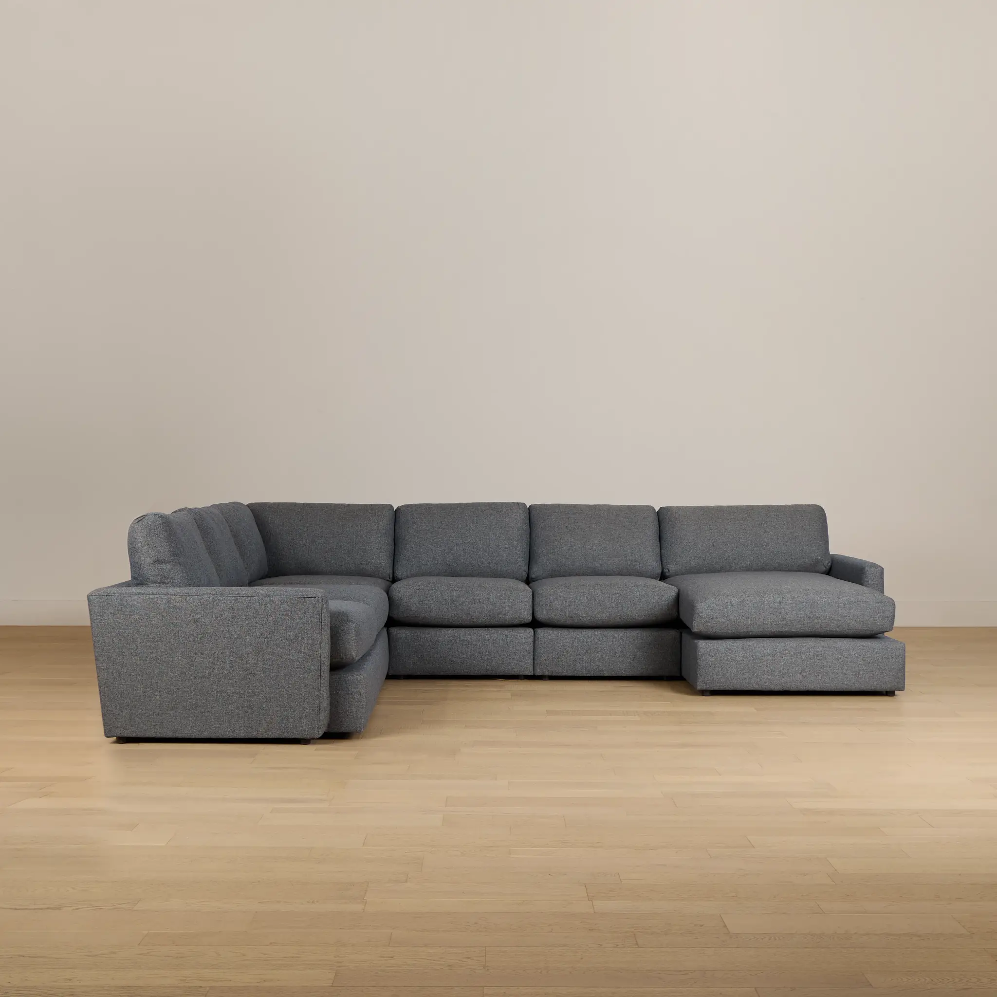 Noah Dark Gray Fabric Large Right Chaise Sectional Noah Dark Gray Fabric Large Right Chaise Sectional