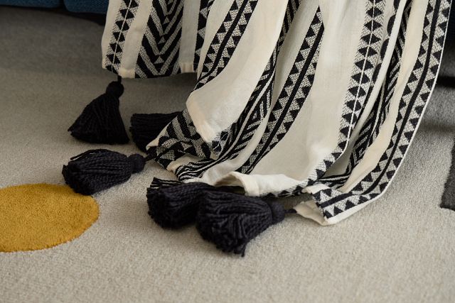 Endora Black Throw