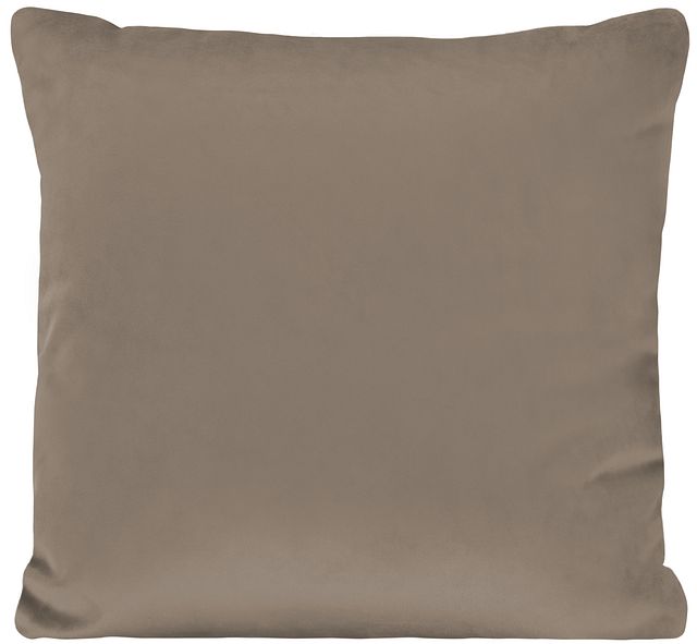 Royale Taupe Fabric Square Accent Pillow