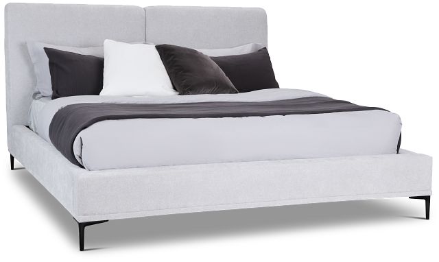 Emit Light Gray Uph Panel Bed