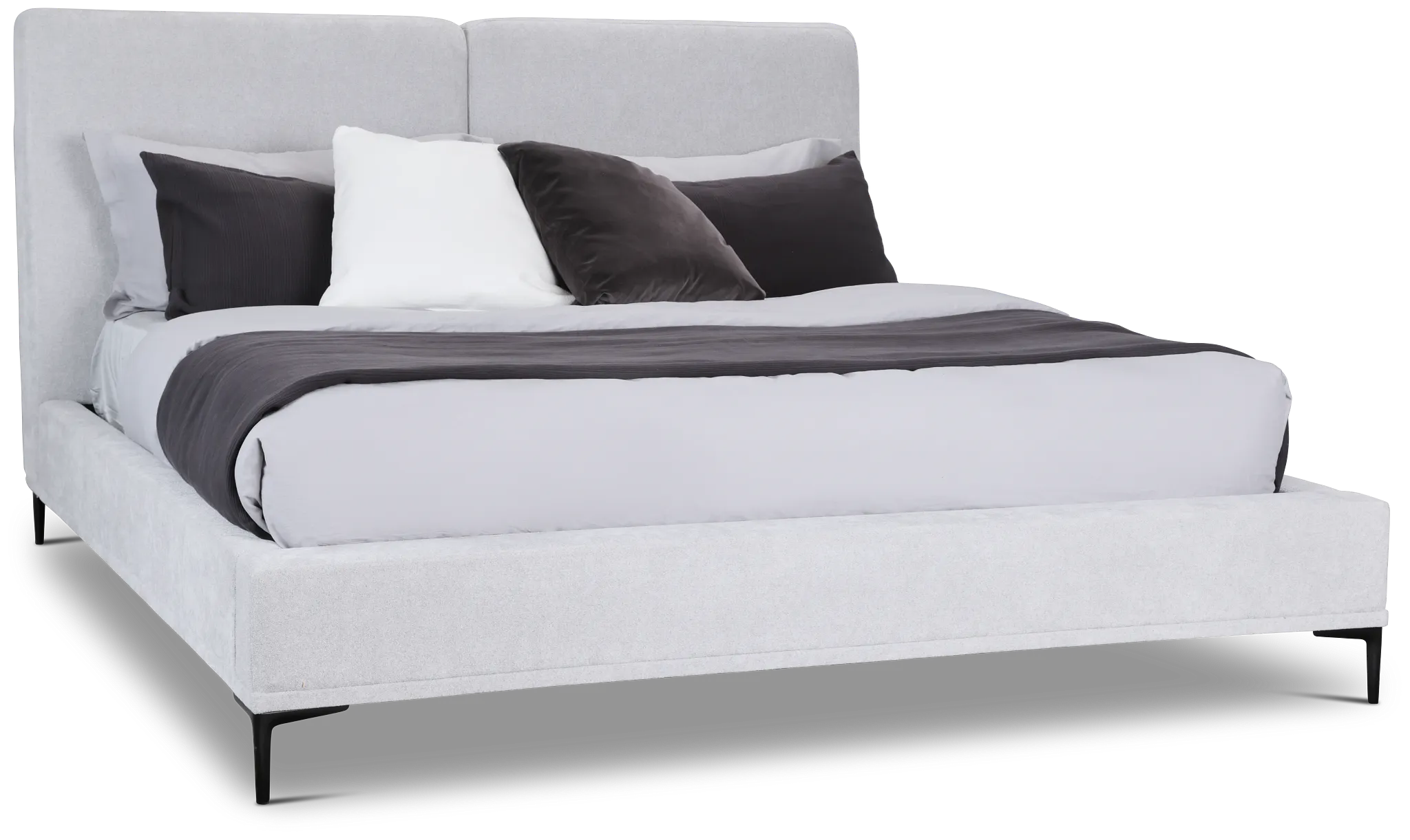Emit Light Gray Uph Panel Bed