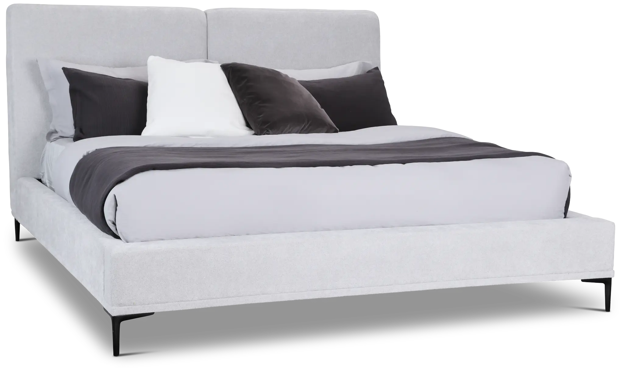 Emit Light Gray Uph Panel Bed Emit Light Gray Uph Panel Bed