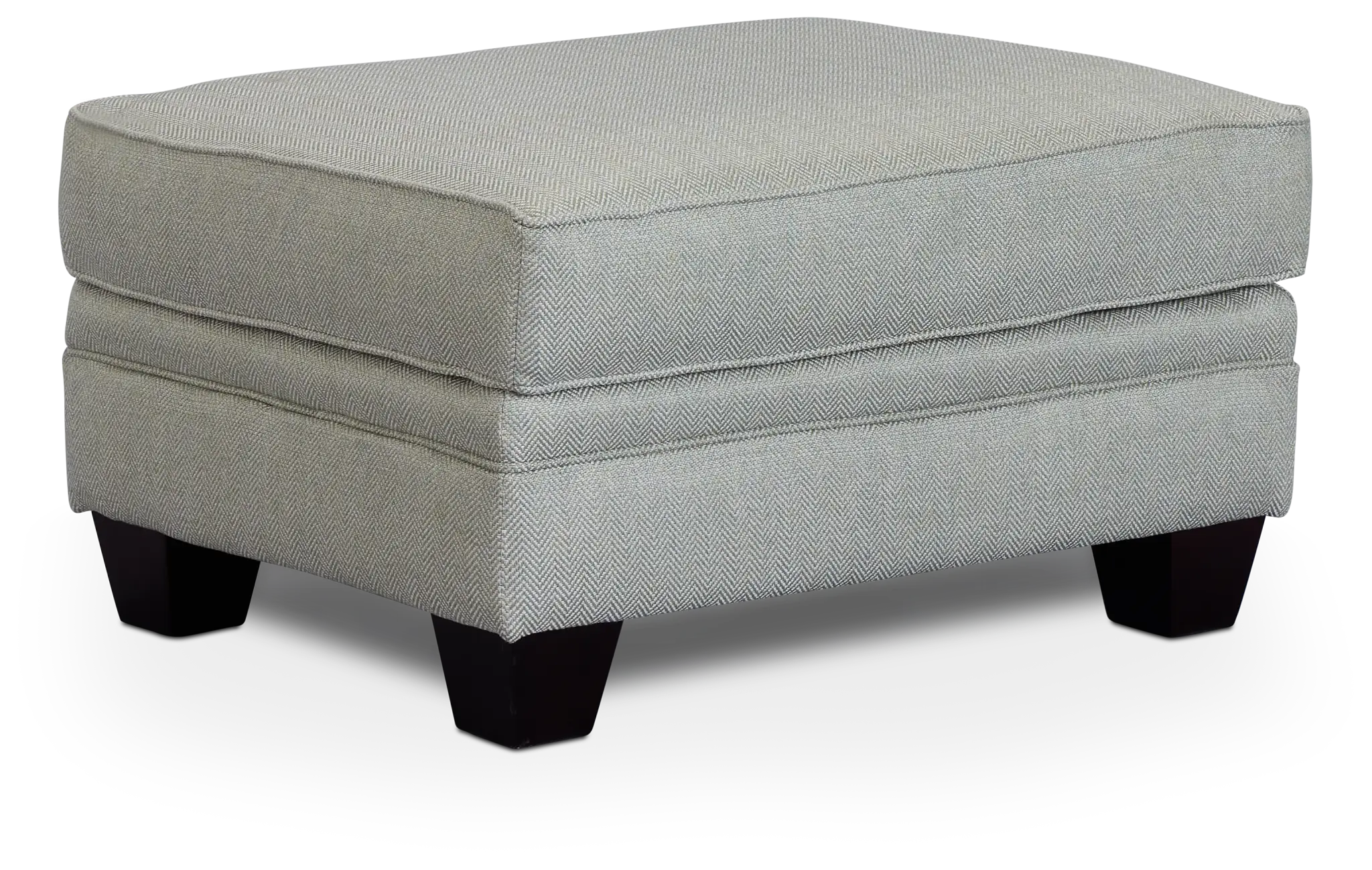 Avery Light Green Fabric Ottoman Avery Light Green Fabric Ottoman