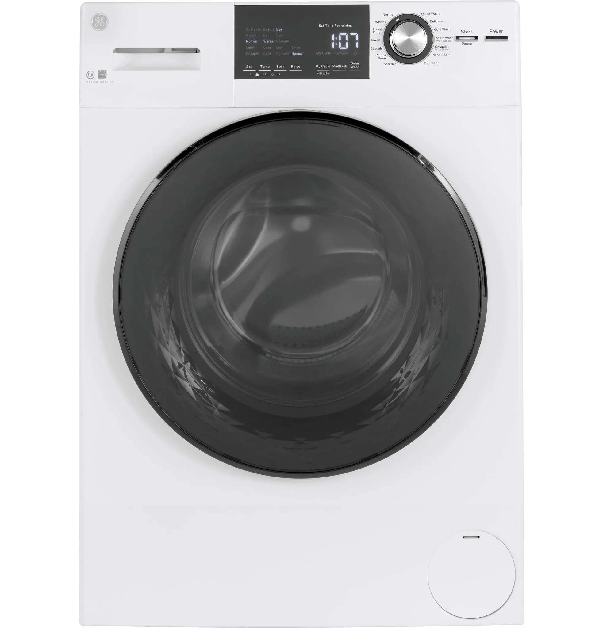 Ge 148 Series White Front Load Washer